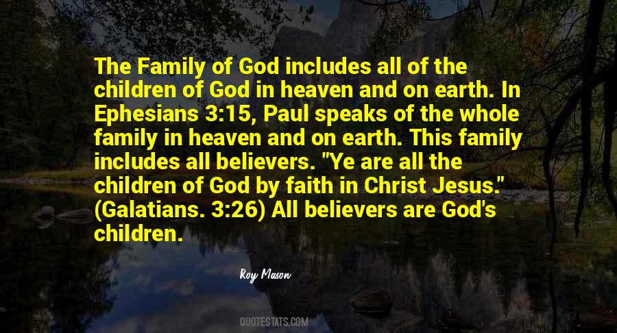 Faith Family Sayings #250873