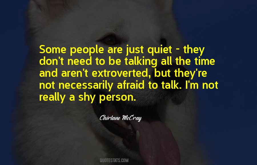Quotes About Shy Person #1773012