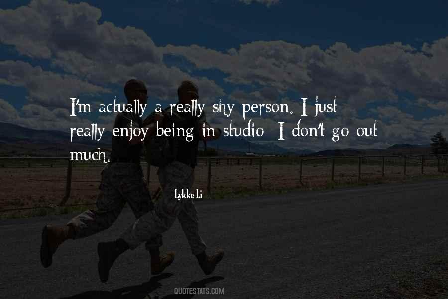 Quotes About Shy Person #247045