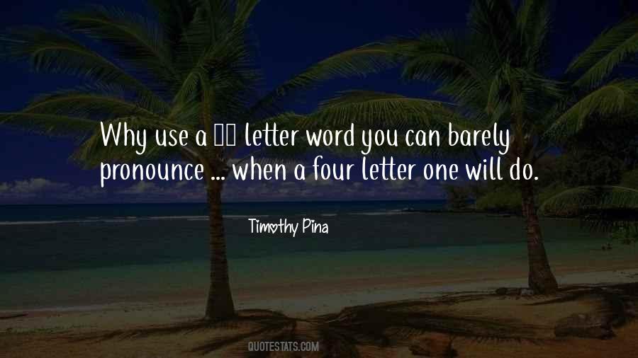 Four Letter Word Sayings #1027860