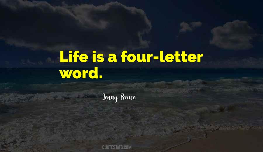 Four Letter Word Sayings #70977