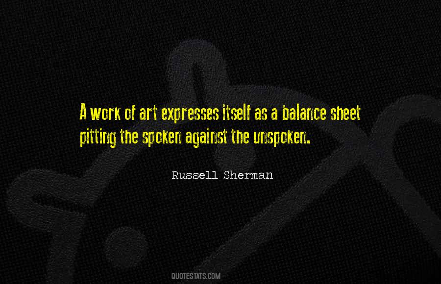 Quotes About Balance Sheets #1093959