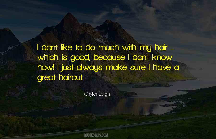 Good Haircut Sayings #1319827