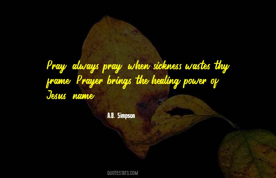 Healing Prayer Sayings #176729