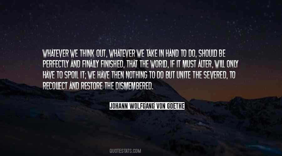 Johann Von Goethe Sayings #65926