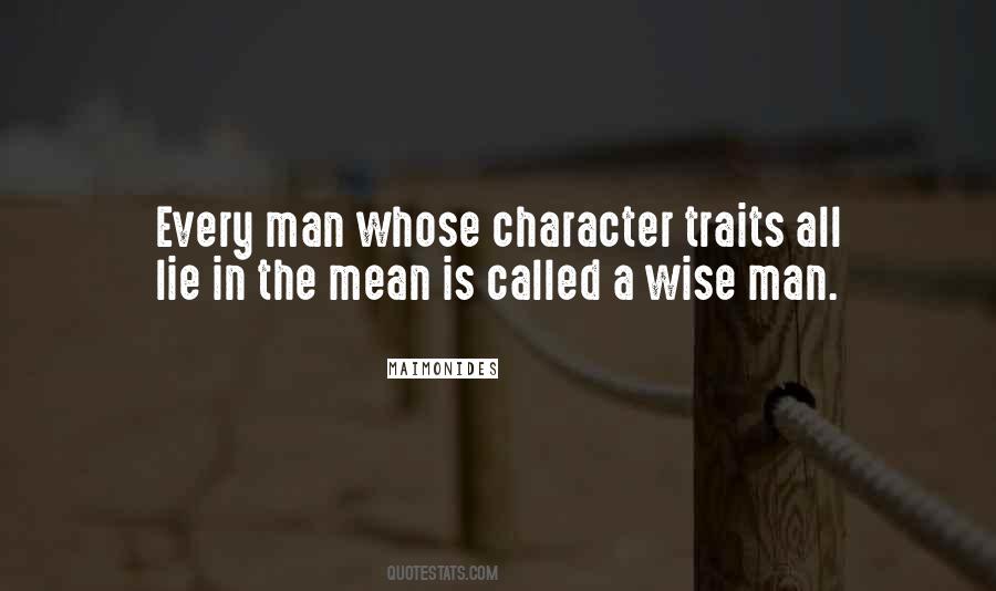 Quotes About Character Traits #1217670