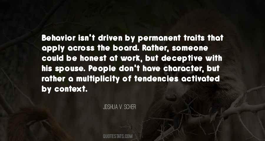 Quotes About Character Traits #1435584
