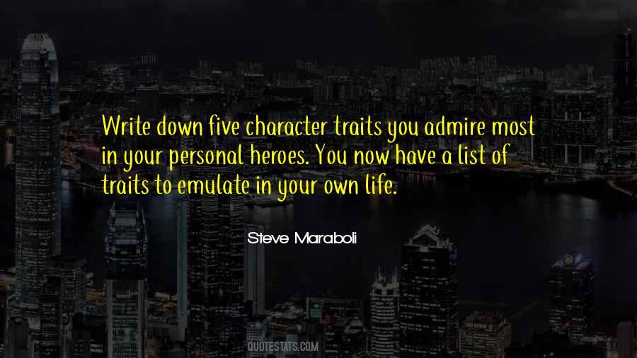 Quotes About Character Traits #1490645