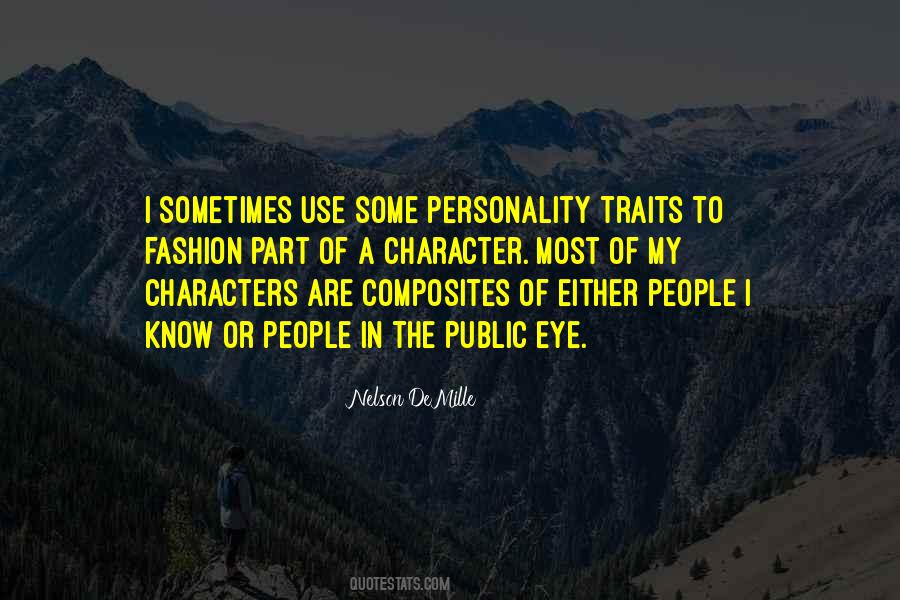 Quotes About Character Traits #923911