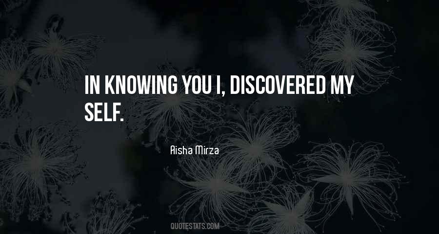 Knowing You Sayings #1369063