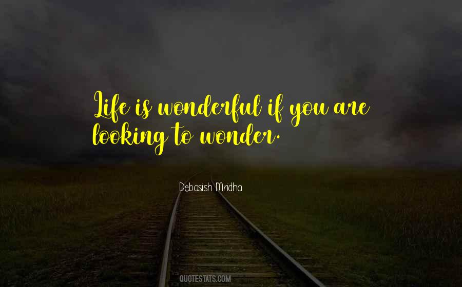 Life Is Wonderful Sayings #1713890