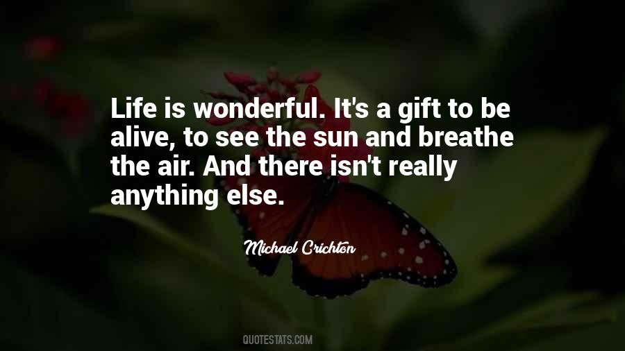 Life Is Wonderful Sayings #1852861