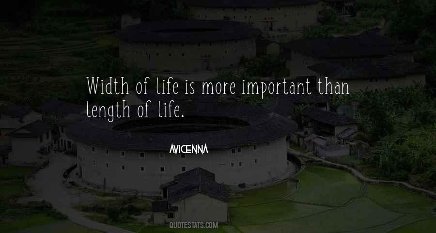 Life Is Important Sayings #59356