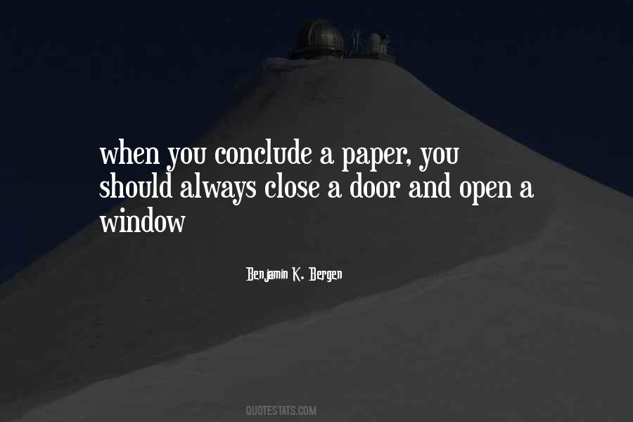 Open Window Sayings #155332