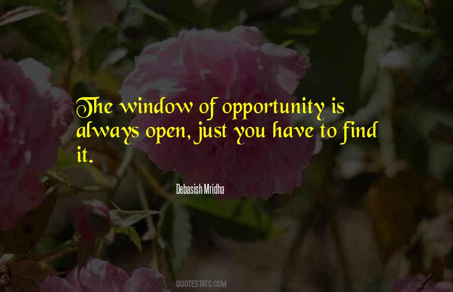 Open Window Sayings #41365