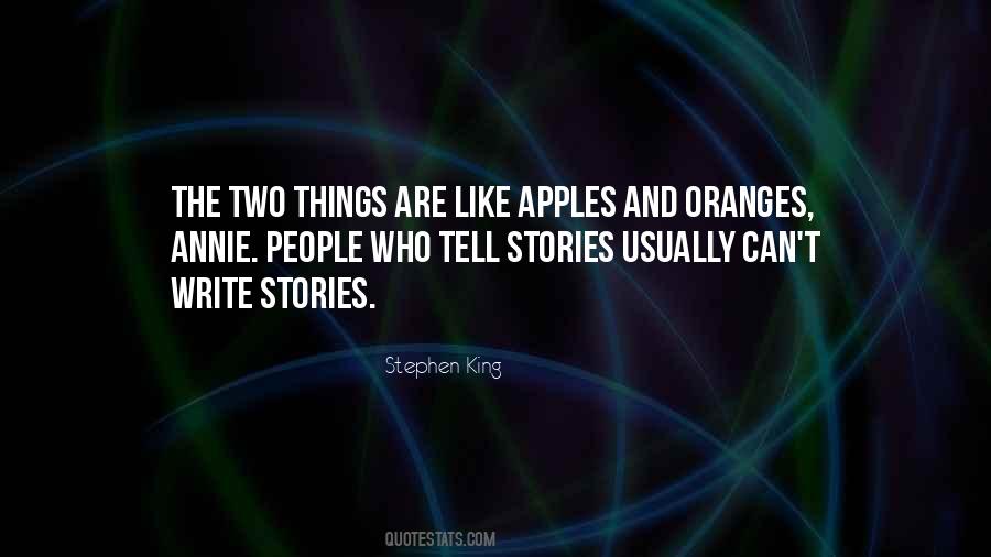 Apples To Oranges Sayings #620586