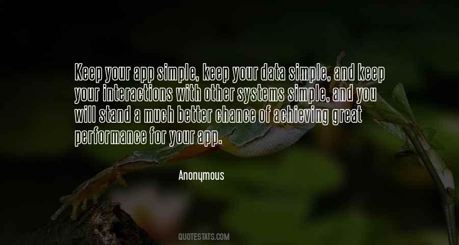 Great Performance Sayings #1747759