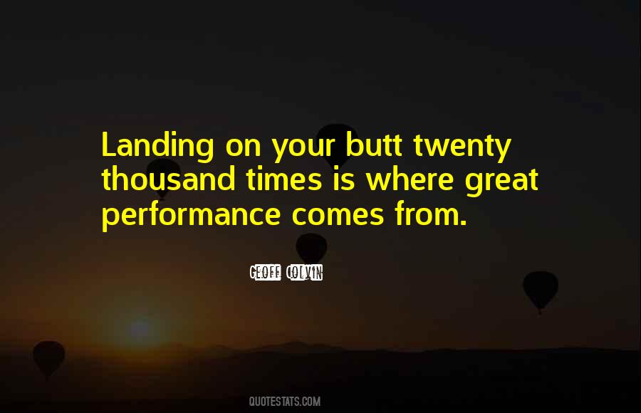 Great Performance Sayings #314066