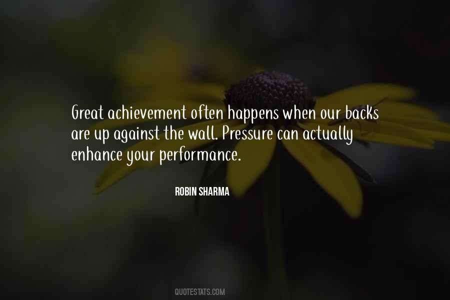 Great Performance Sayings #419879