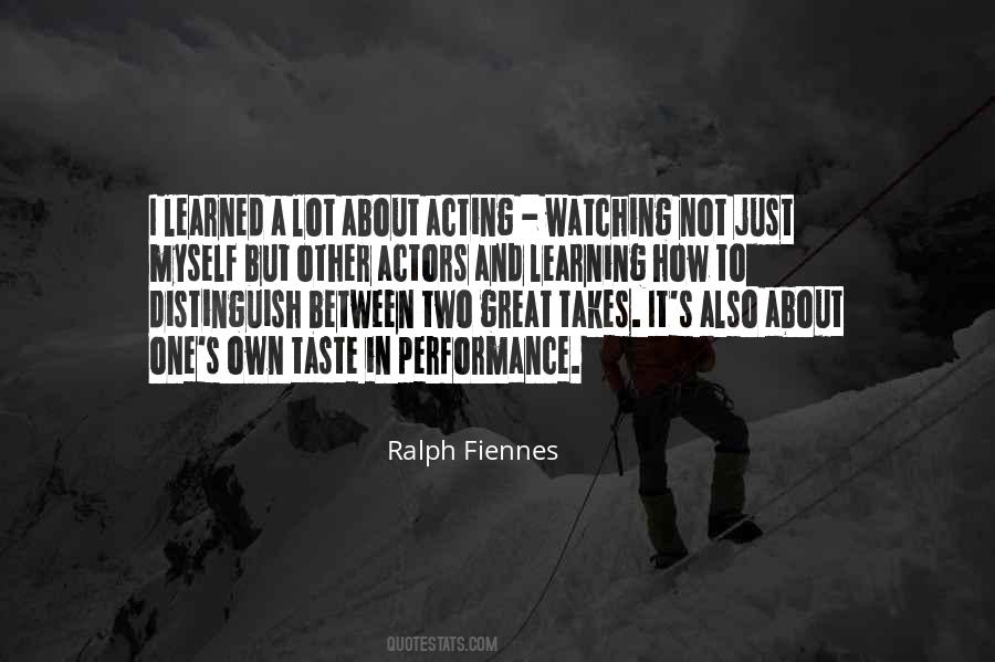 Great Performance Sayings #551569