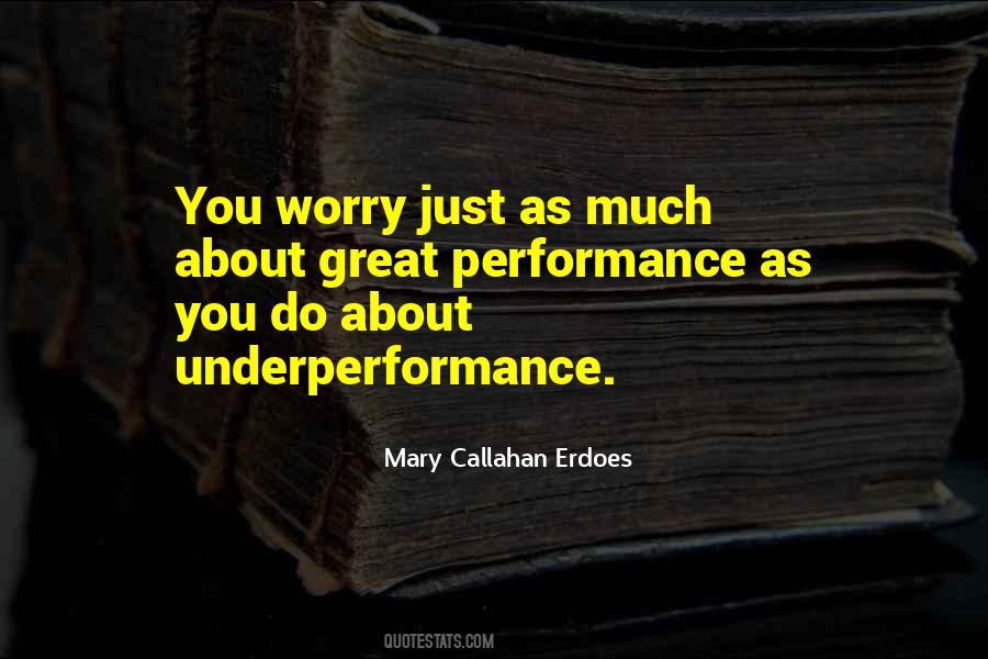 Great Performance Sayings #577900