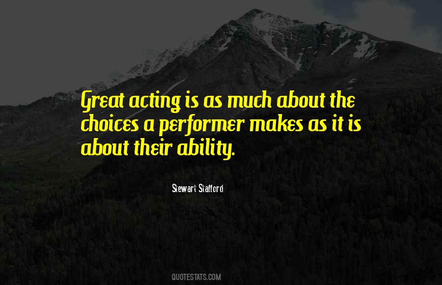 Great Performance Sayings #730448