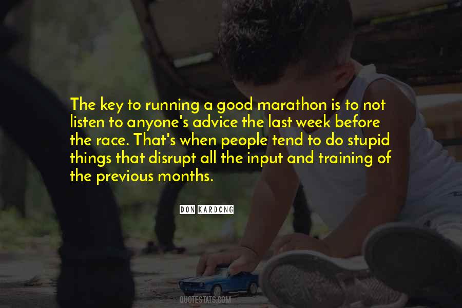Quotes About Marathon Training #270663