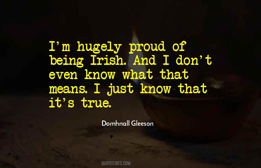 Proud Irish Sayings #710303