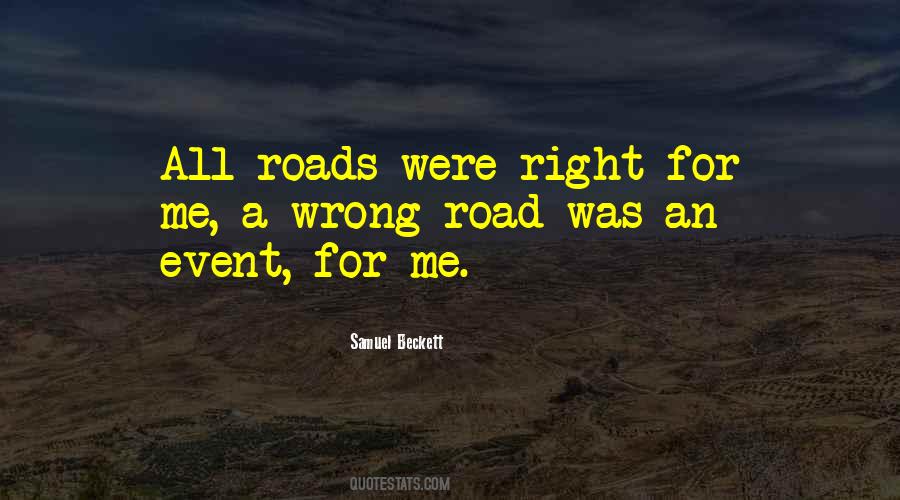 Wrong Road Sayings #1875891