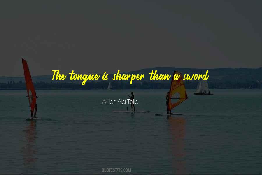 Sharper Than Sayings #749021