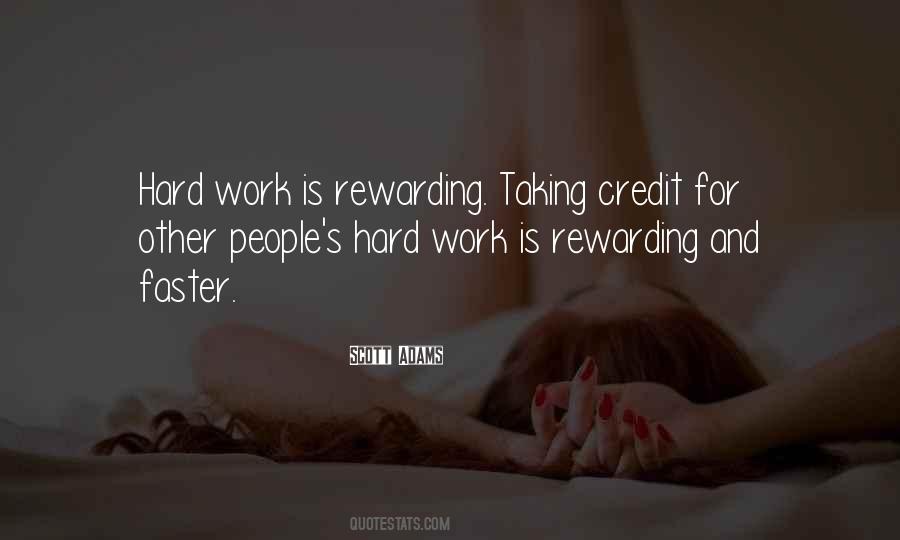 Quotes About Rewarding Work #1182547