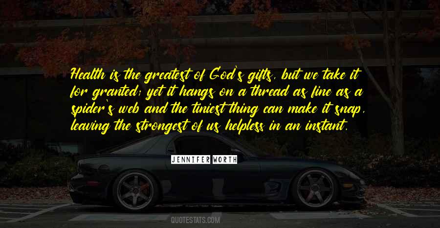 Quotes About God's Gifts #1383357