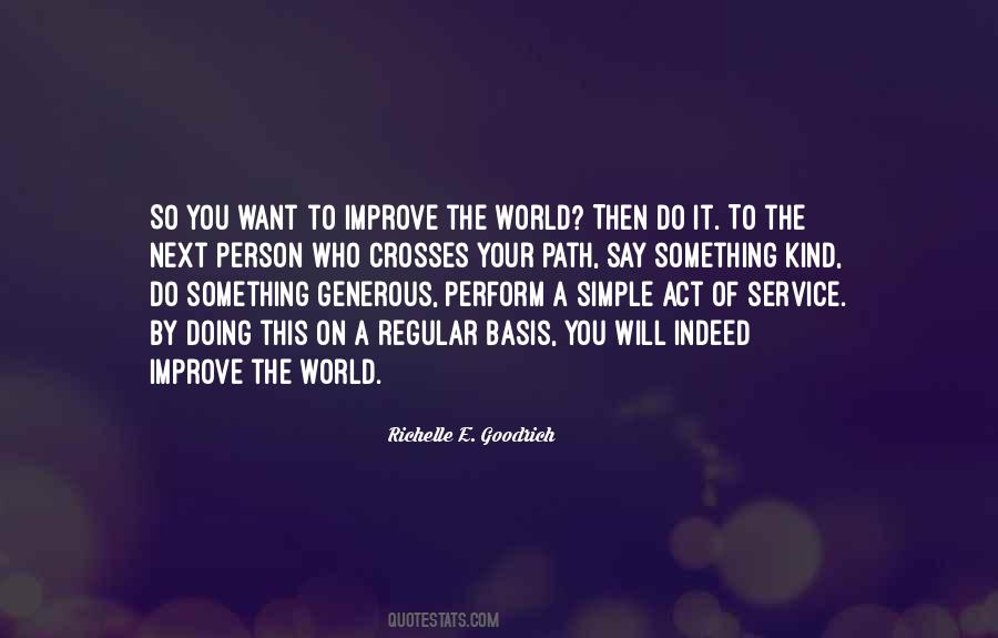 Quotes About Acts Of Service #1355389