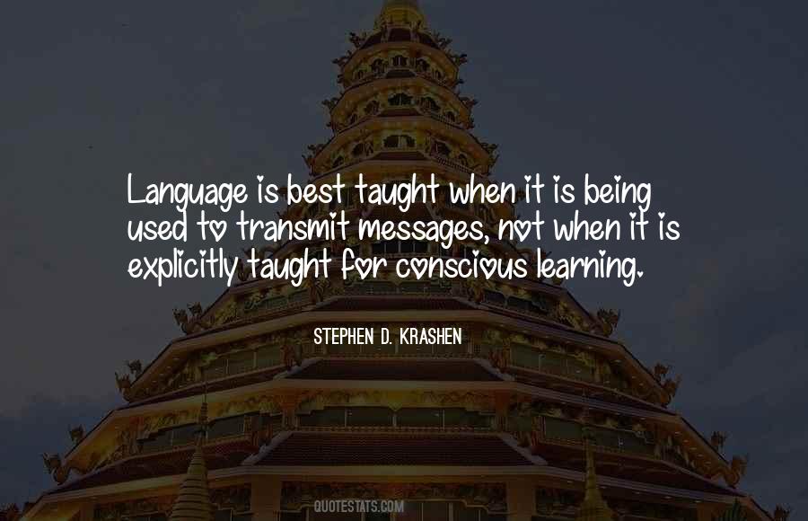 Quotes About Language Acquisition #330142