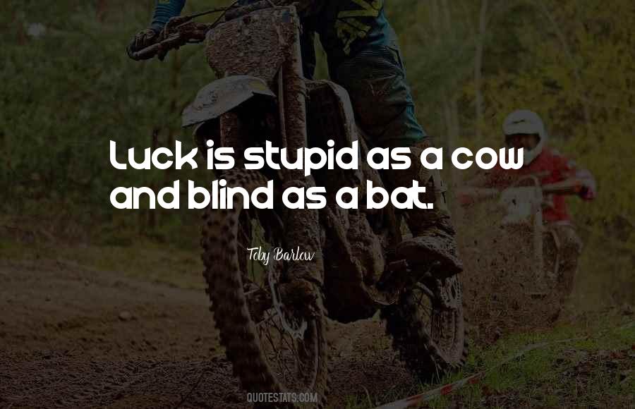 Blind Luck Sayings #1643840