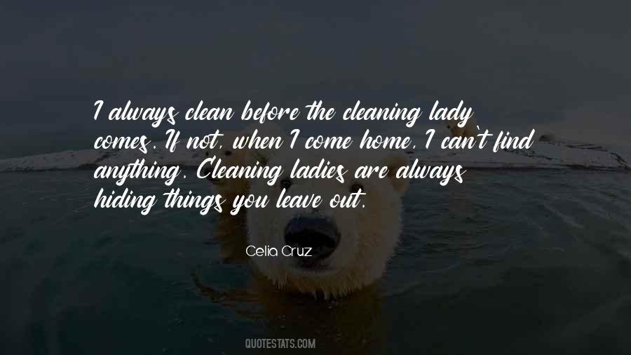 Cleaning Lady Sayings #259129
