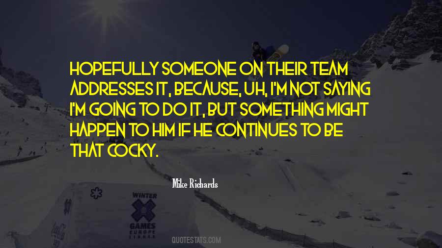 Cocky Hockey Sayings #245678
