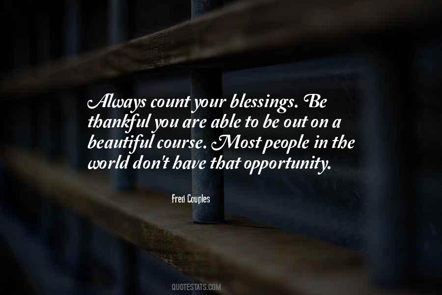 Count Blessings Sayings #458981