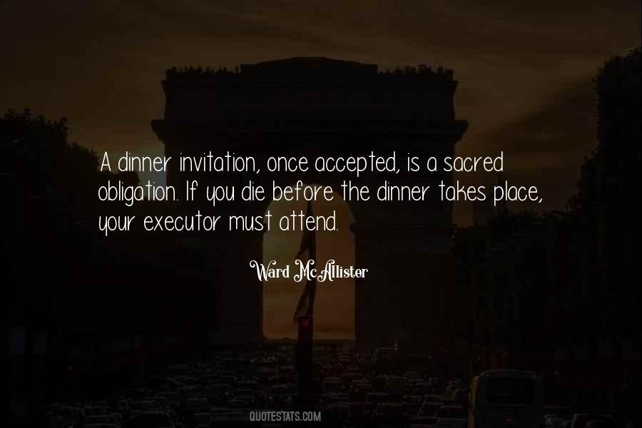 Dinner Invitation Sayings #1005815