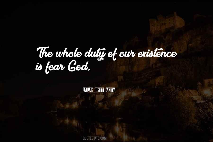 Fear God Sayings #298688