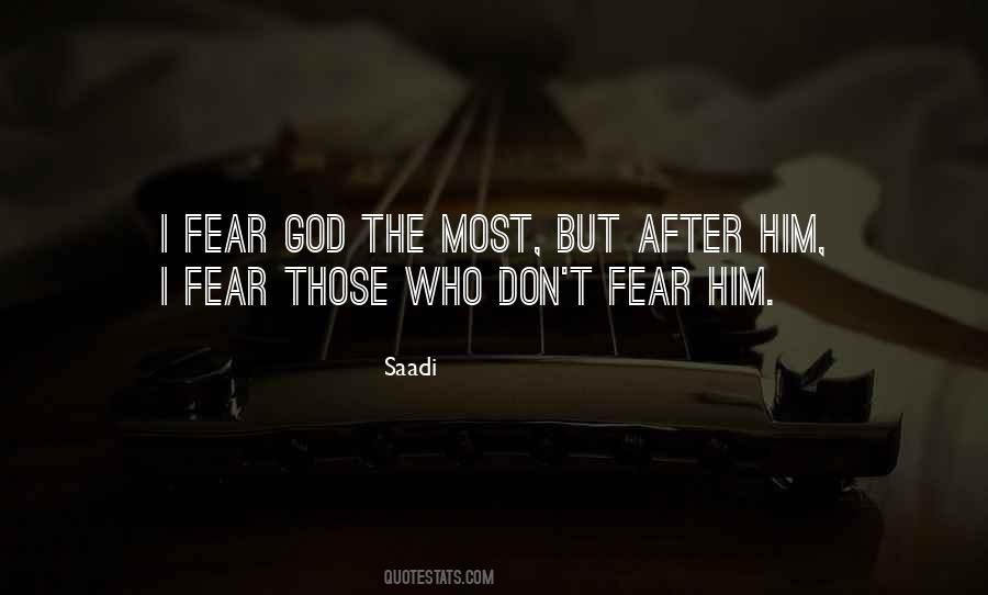 Fear God Sayings #324284