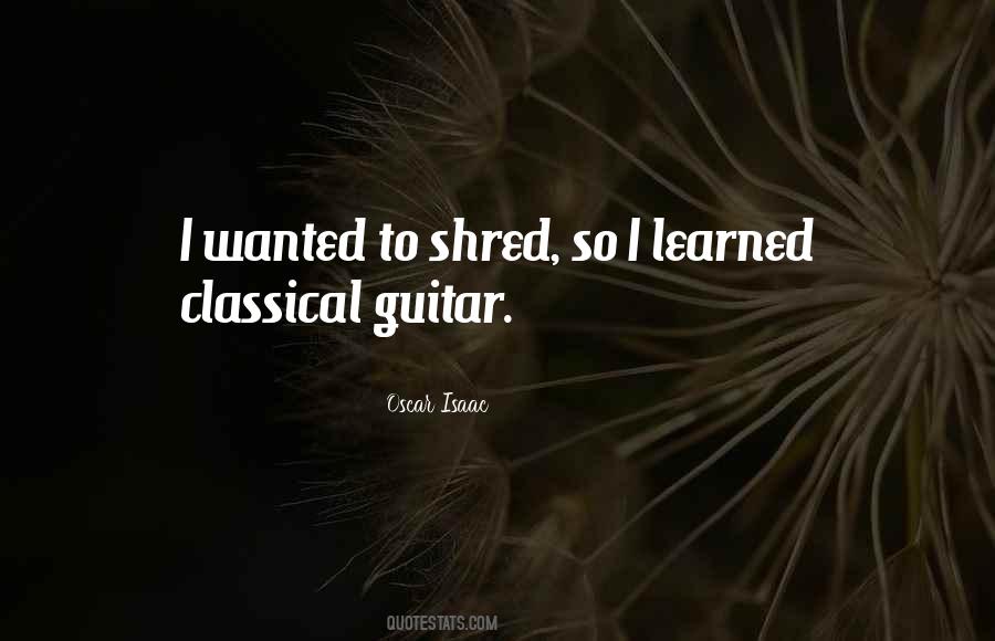 Quotes About Shred #960111