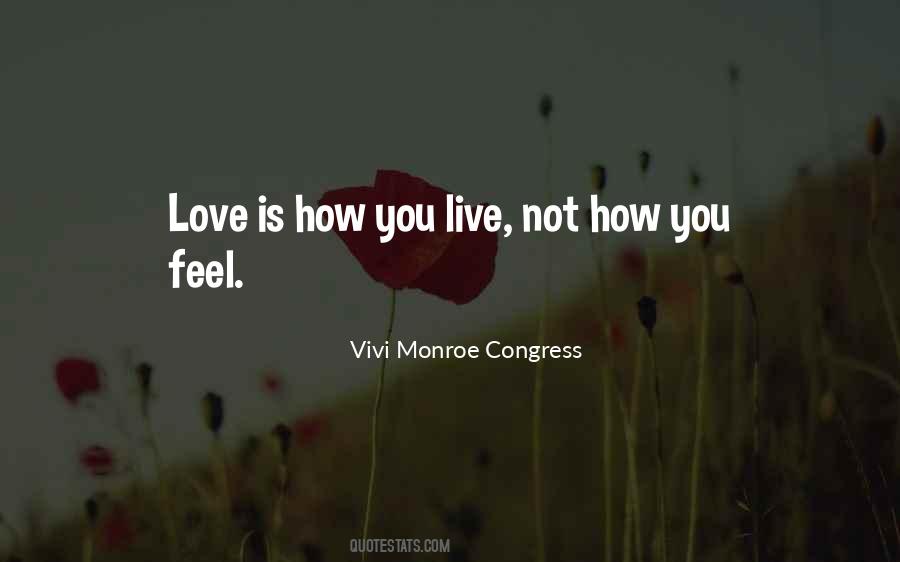 Feel Love Sayings #3297