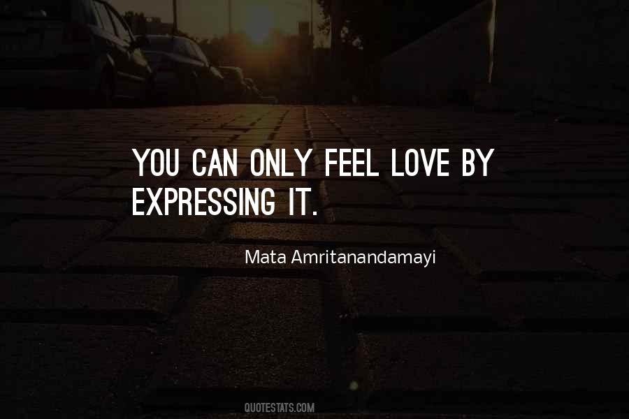 Feel Love Sayings #546119