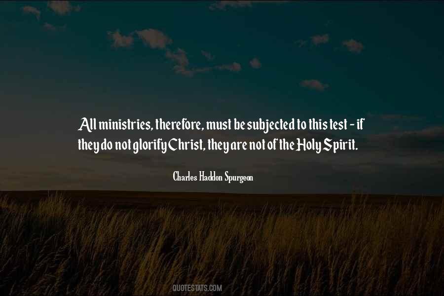 Quotes About Ministries #1181908