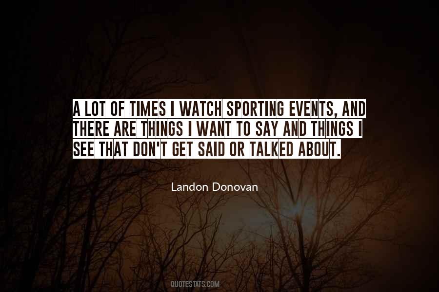 Quotes About Sports Events #551421