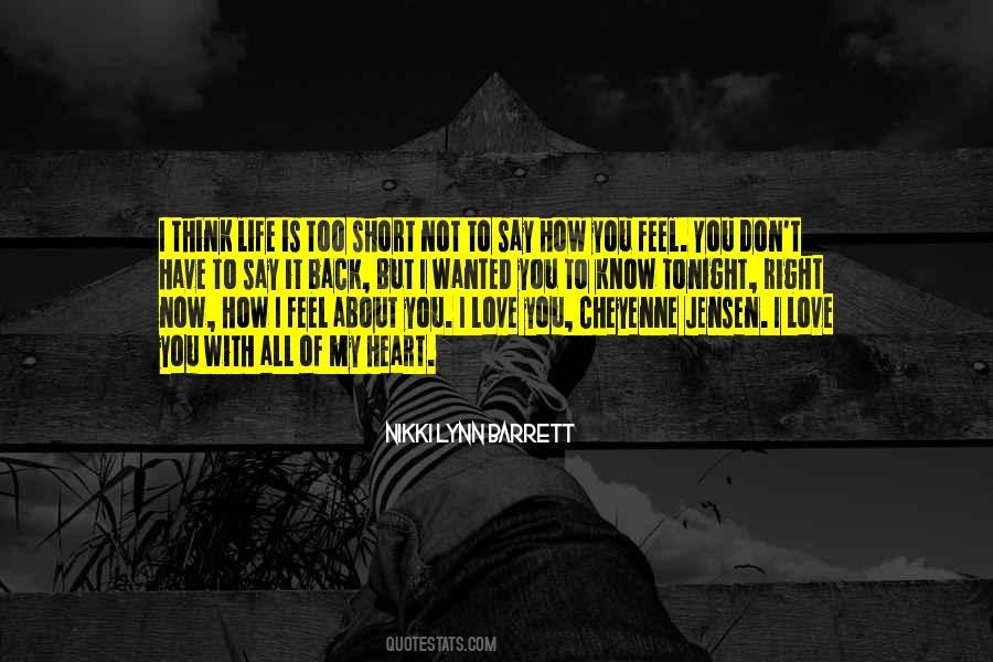 Quotes About How I Feel #1110056