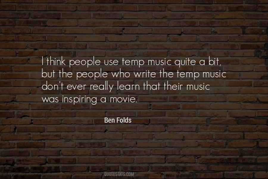 Quotes About Inspiring Music #913065