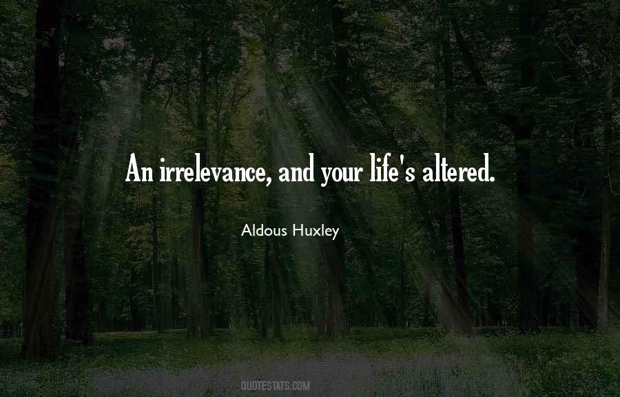 Quotes About Irrelevance #486375