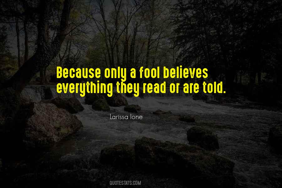 Only A Fool Sayings #1825832